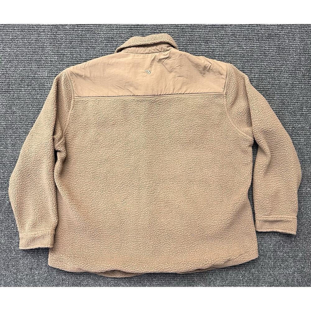 NEW Burlebo Montana Jacket Mens 2XL Brown Sherpa Fleece Snap Buttons - Picture 12 of 13